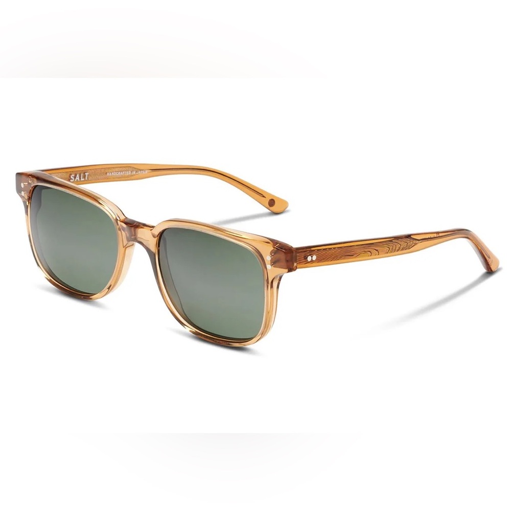 SALT Optics Pacific Rectangle Polarized Unisex Sunglasses in Whiskey